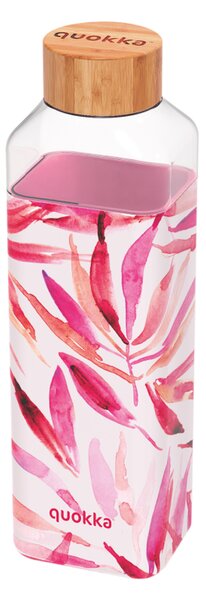 Skleněná láhev na vodu Quokka Storm flora, 700 ml