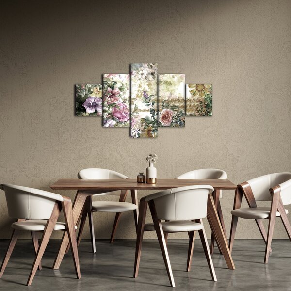 Obraz - Designové květiny (125x70 cm)