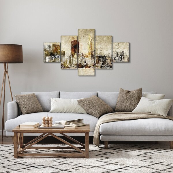 Obraz - Umělecky ztvárněné město (125x70 cm)