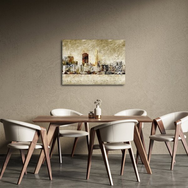 Obraz - Umělecky ztvárněné město (70x50 cm)