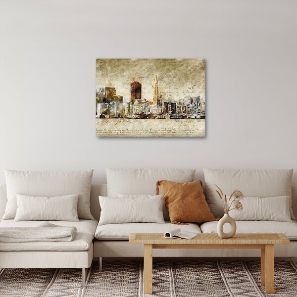 Obraz - Umělecky ztvárněné město (70x50 cm)