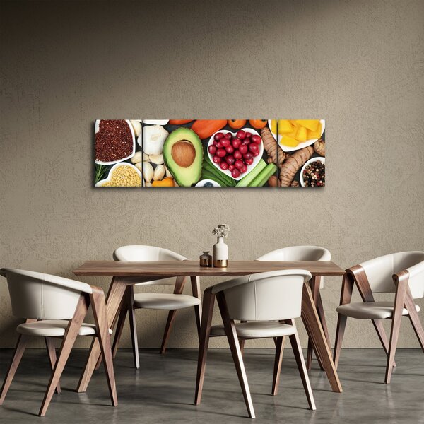 Obraz - Zdravé potraviny (170x50 cm)