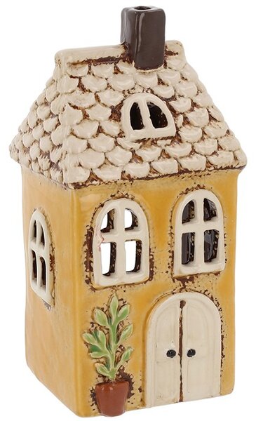 Keramický svícen Domek 17 cm
