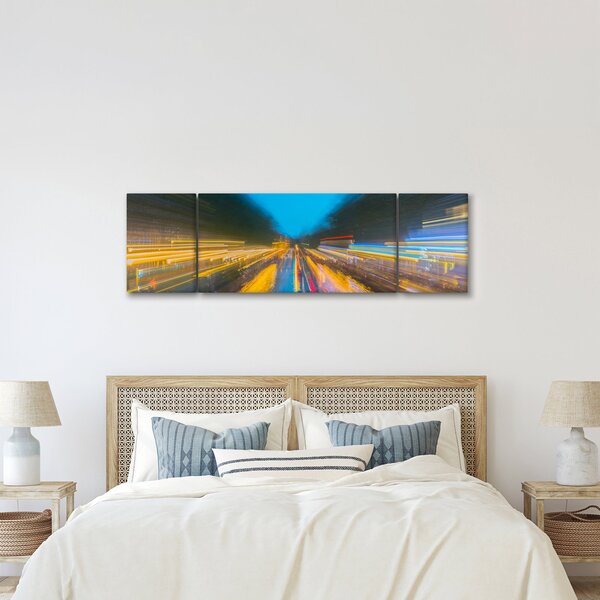 Obraz - Malba abstrakce (170x50 cm)