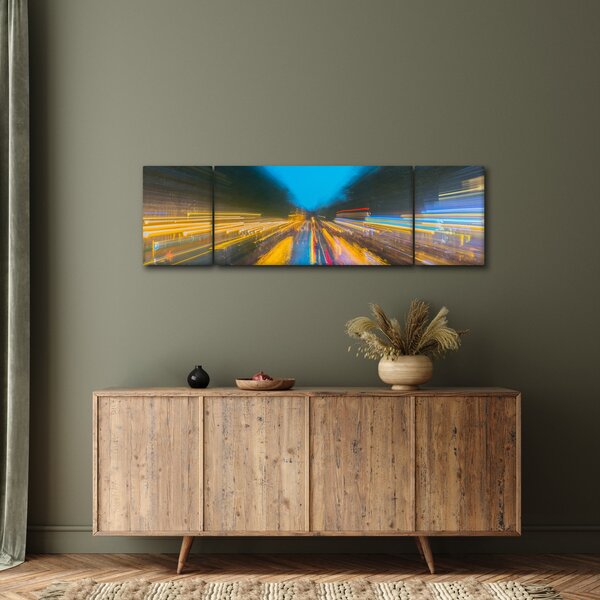 Obraz - Malba abstrakce (170x50 cm)