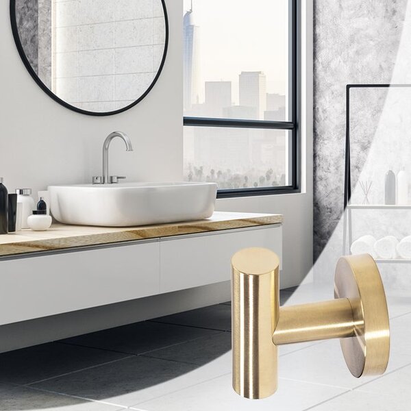 Koupelnový věšák Brush Gold 322230 LEO