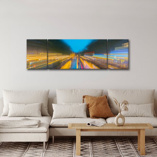 Obraz - Malba abstrakce (170x50 cm)