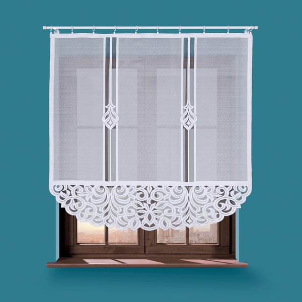 Panelová dekorační záclona ZURIEL, bílá, 120x120 cm nebo 150x150 cm (cena za 1 kus panelu) MyBestHome Rozměr: 150x150 cm