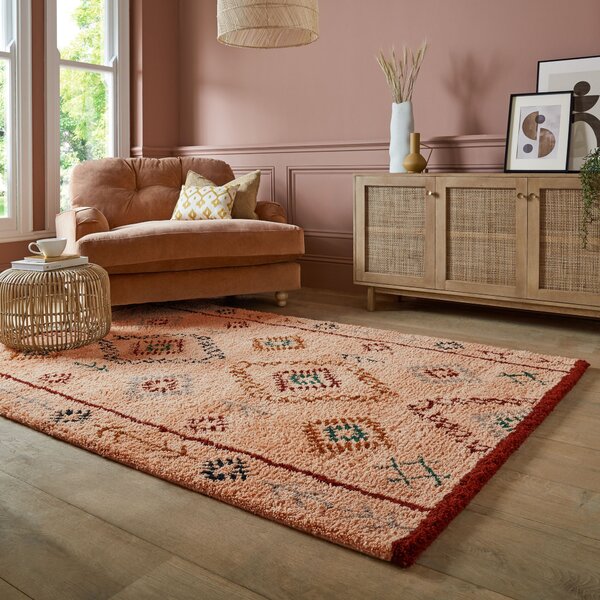 Flair Rugs, Kusový koberec Moroccan Sahara Shaggy, 160x230, oranžová, ložnice