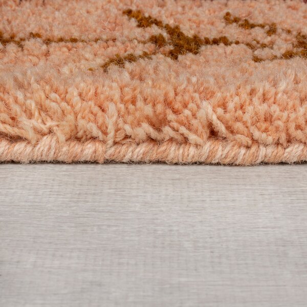 Flair Rugs, Kusový koberec Moroccan Sahara Shaggy, 160x230, oranžová, ložnice