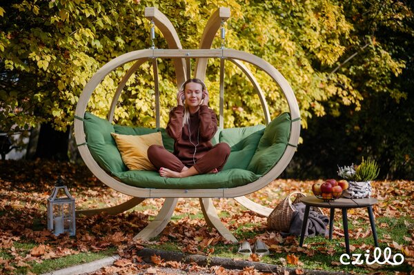 CZILLO - Houpačka XL pod závěsné křeslo barva zelená