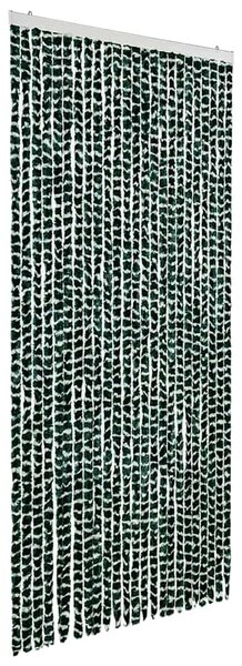 Závěs proti hmyzu zeleno-bílý 100 x 220 cm Chenille 325447