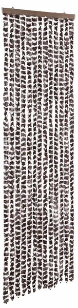 Závěs proti hmyzu hnědo-bílý 56 x 185 cm Chenille 325451