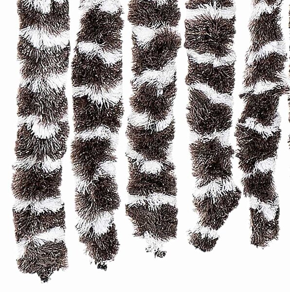 Závěs proti hmyzu hnědo-bílý 56 x 185 cm Chenille 325451