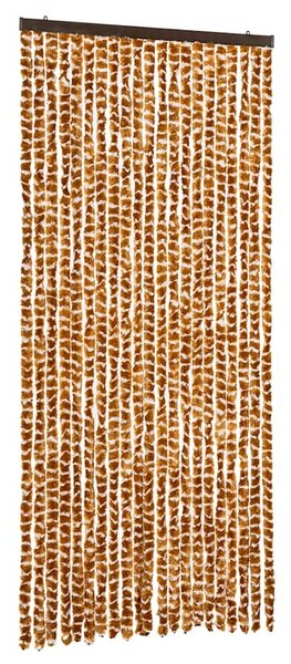 Závěs proti hmyzu okrovo-bílý 90 x 220 cm Chenille 325458