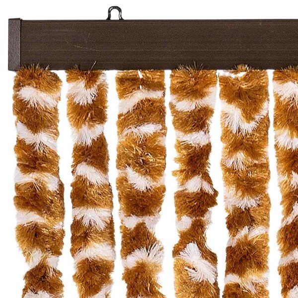 Závěs proti hmyzu okrovo-bílý 100 x 220 cm Chenille 325459
