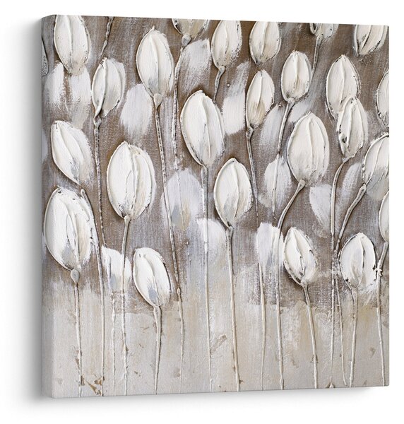 Obraz - Strukturované tulipány (30x30 cm)