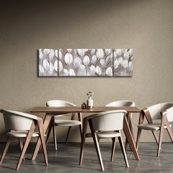 Obraz - Strukturované tulipány (170x50 cm)