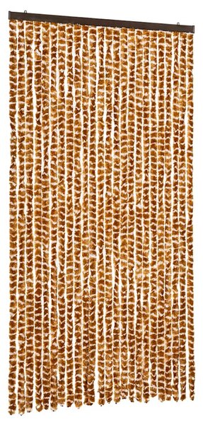 Závěs proti hmyzu okrovo-bílý 100 x 220 cm Chenille 325459