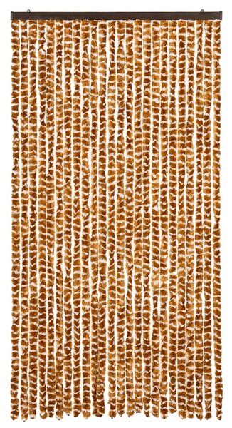 Závěs proti hmyzu okrovo-bílý 100 x 220 cm Chenille 325459