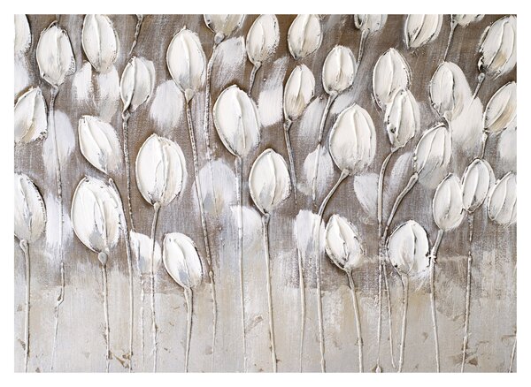 Obraz - Strukturované tulipány (70x50 cm)