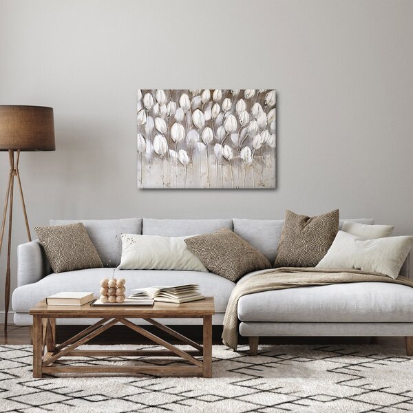 Obraz - Strukturované tulipány (70x50 cm)