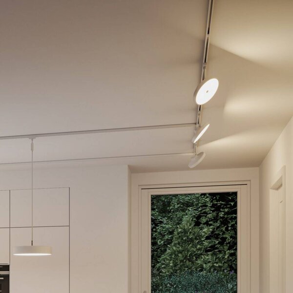 Paulmann URail Smart LED bodovka Hildor, signální bílá, ZigBee, stmívatelný, Bílá / opál, Obývací pokoj / jídelna, Plast, Moderní