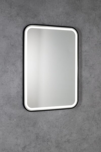 Sapho Sapho, CETIS zrcadlo s LED osvětlením 60x80cm, černá mat, CT080