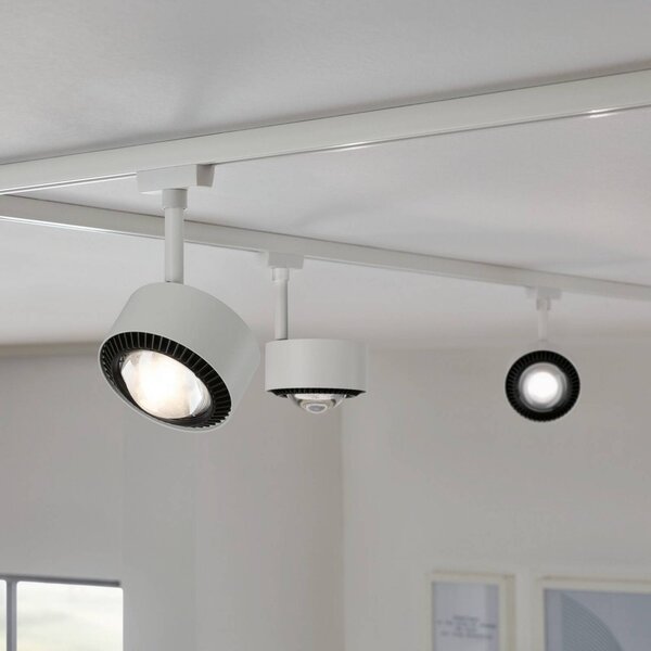 Paulmann Paulman URail LED bodovka Aldan, signální bílá, White Switch, Bílá / opál, Obývací pokoj / jídelna, kov, Moderní