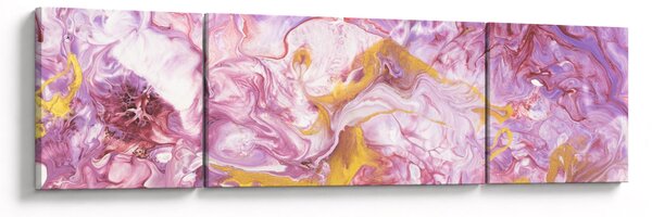Obraz - Růžová abstrakce (170x50 cm)