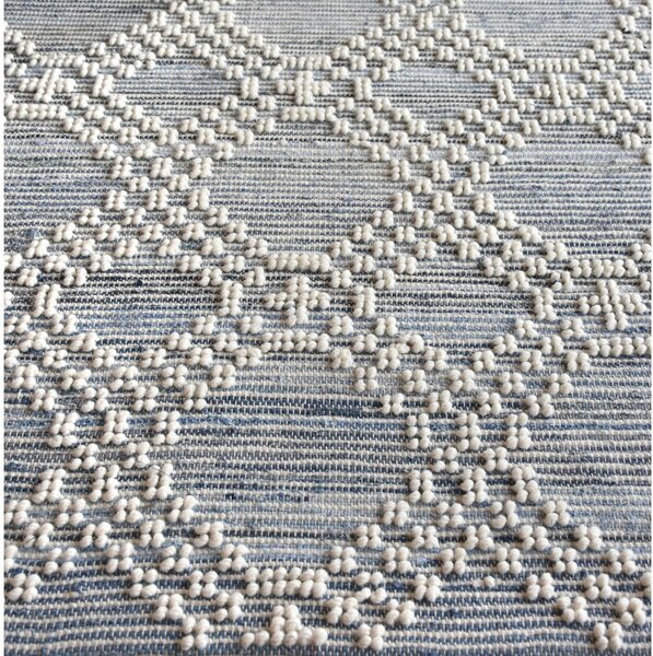 Koberec NASHVILLE 160 x 230 cm z vlny a denimu