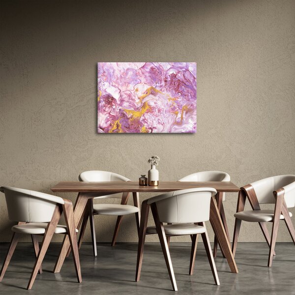 Obraz - Růžová abstrakce (70x50 cm)