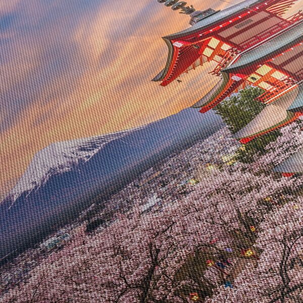 Obraz - Fudži, Japonsko (125x70 cm)