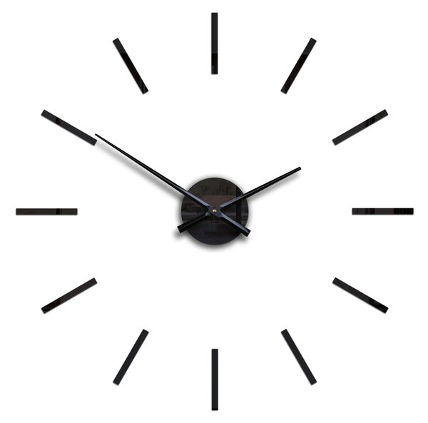 ModernClock 3D nalepovací hodiny Solo černé