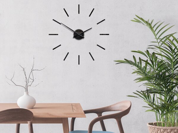 ModernClock 3D nalepovací hodiny Solo černé