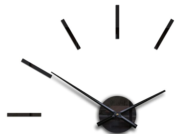 ModernClock 3D nalepovací hodiny Solo černé