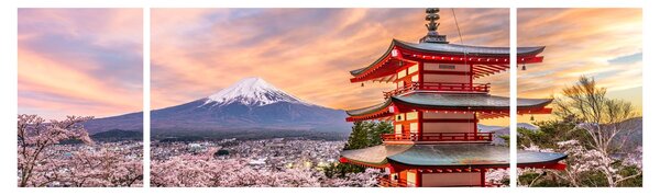 Obraz - Fudži, Japonsko (170x50 cm)
