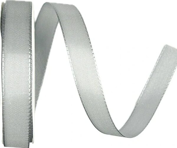 Stuha taftová BASIC SILVER stříbrná matná 15mm x 7m (3,- Kč/m)