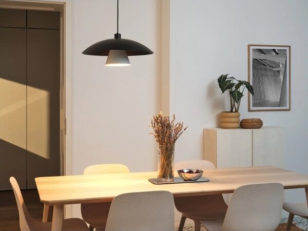 Osram - Lustr na lanku DECOR FLYING MUSHROOM 1xE27/25W/230V pr. 50 cm černá