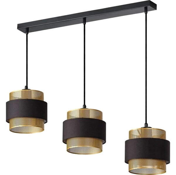 Osram - Lustr na lanku DECOR HORNET 3xE27/10W/230V černá/zlatá