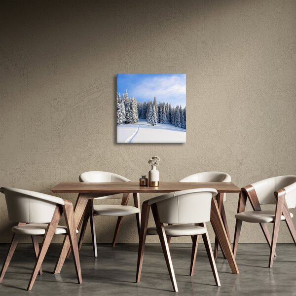 Obraz - Zima v lesích (30x30 cm)