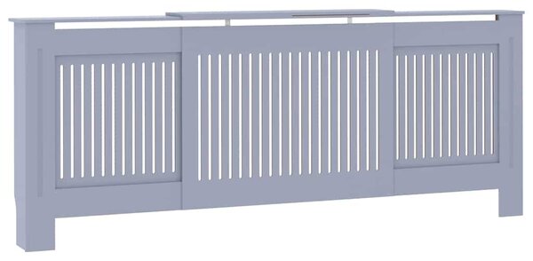Kryt na radiátor MDF šedý 205 cm 325549