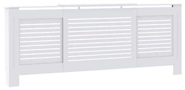 Kryt na radiátor MDF bílý 205 cm 325551
