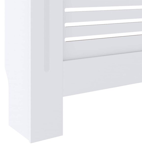 Kryt na radiátor MDF bílý 205 cm 325551