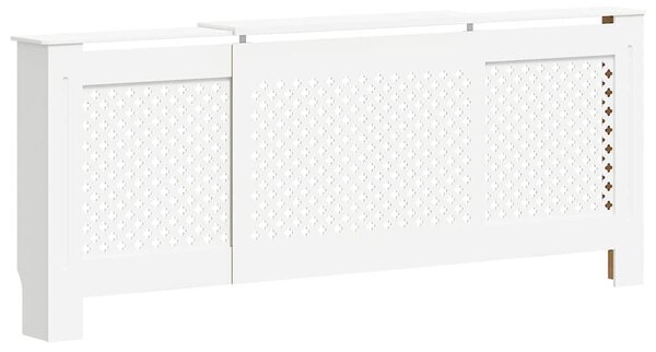 Kryt na radiátor MDF bílý 205 cm 325555