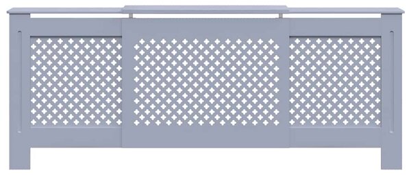 Kryt na radiátor MDF šedý 205 cm 325557