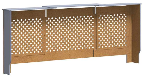 Kryt na radiátor MDF šedý 205 cm 325557