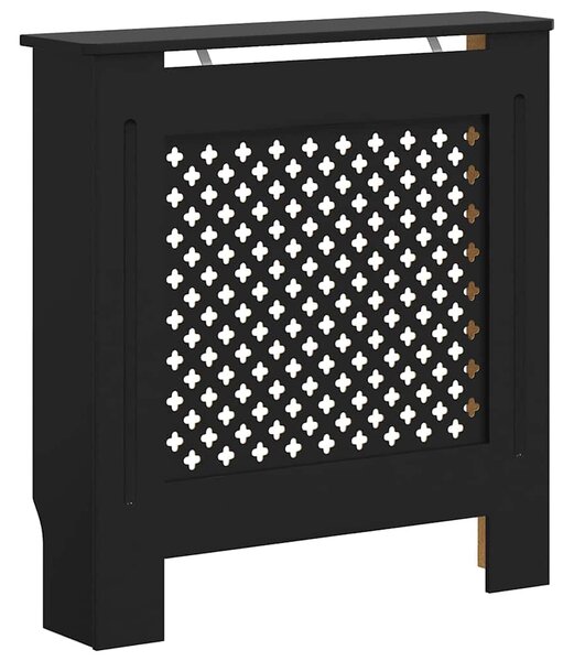 Kryt na radiátor MDF černý 78 cm 325568