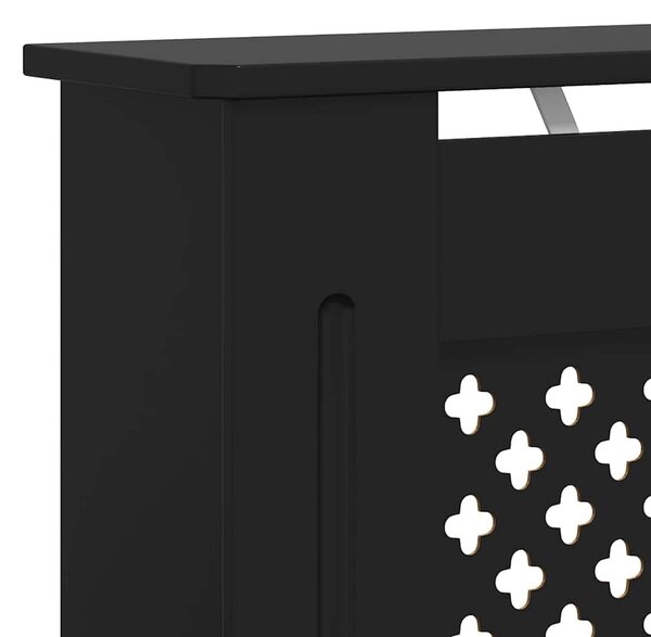 Kryt na radiátor MDF černý 78 cm 325568