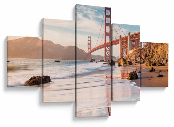 Obraz - Golden Gate Bridge (125x70 cm)